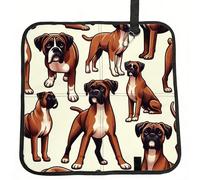 Vortithora Cartoon-Boxer-Dogs Foldable Stadium Seat Cushion Waterproof Portable Bleacher Pad Small Camping Mat For Camping Travel Outdoor Sports Events