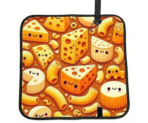 Vortithora Cheese-Macaroni-Food Foldable Stadium Seat Cushion Waterproof Portable Bleacher Pad Small Camping Mat For Camping Travel Outdoor Sports Events