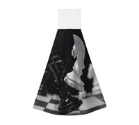 Vortithora Chess Battle Moment Hanging Hand Towel Kitchen Towel