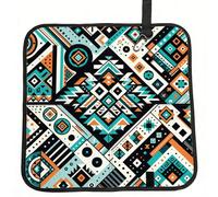 Vortithora Colorful-Navajo-Pattern-Aztec Foldable Stadium Seat Cushion Waterproof Portable Bleacher Pad Small Camping Mat For Camping Travel Outdoor Sports Events