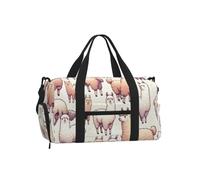 Vortithora Cute-Alpaca-Llama Sports Duffel Bag with Shoe Compartment