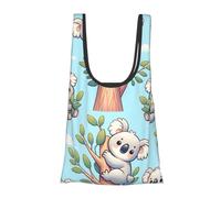 Vortithora Cute-Australia-Koala-Bear Reusable Foldable Shopping Bag, Portable Grocery Bag For Daily Use