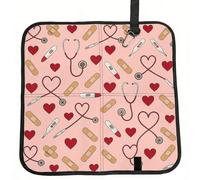 Vortithora Cute Nurse Love Foldable Stadium Seat Cushion Waterproof Portable Bleacher Pad Small Camping Mat For Camping Travel Outdoor Sports Events