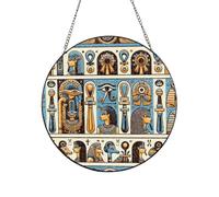 Vortithora Egyptian-Symbolic-Heritage Suncatcher Window Hanging Decor