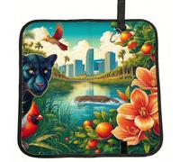 Vortithora Florida-Panther-Bass Foldable Stadium Seat Cushion Waterproof Portable Bleacher Pad Small Camping Mat For Camping Travel Outdoor Sports Events