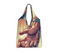 Vortithora Foldable Grandparents-Love Reusable Grocery Shopping Bag, Waterproof Shopping Tote