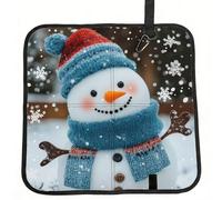Vortithora Funny-Winter-Snowman Foldable Stadium Seat Cushion Waterproof Portable Bleacher Pad Small Camping Mat For Camping Travel Outdoor Sports Events