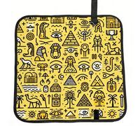 Vortithora Gold-Horus-Pharaohs-Egypt Foldable Stadium Seat Cushion Waterproof Portable Bleacher Pad Small Camping Mat For Camping Travel Outdoor Sports Events