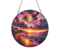 Vortithora Hawaiian-Sunset-Wonder Suncatcher Window Hanging Decor