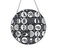 Vortithora Hieroglyphics-All-See-Eye-Egyptian Suncatcher Window Hanging Decor