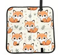 Vortithora Kawaii-Cute-Fox Foldable Stadium Seat Cushion Waterproof Portable Bleacher Pad Small Camping Mat For Camping Travel Outdoor Sports Events