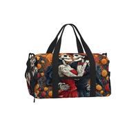 Vortithora Marigold-Romantic-Dead-Skeletons Sports Duffel Bag with Shoe Compartment