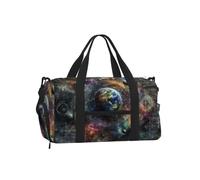 Vortithora Math-Equations-Planets Sports Duffel Bag with Shoe Compartment