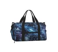 Vortithora Math-Formula-Starry-Sky Sports Duffel Bag with Shoe Compartment