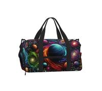 Vortithora Math-Planets Sports Duffel Bag with Shoe Compartment