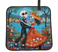 Vortithora Mexico-Dead-Skeletons-Romance Foldable Stadium Seat Cushion Waterproof Portable Bleacher Pad Small Camping Mat For Camping Travel Outdoor Sports Events