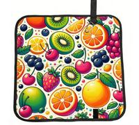 Vortithora Oranges-Lemons-Cherries Foldable Stadium Seat Cushion Waterproof Portable Bleacher Pad Small Camping Mat For Camping Travel Outdoor Sports Events