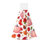 Vortithora Pumpkins Thanksgiving Hanging Hand Towel Kitchen Towel