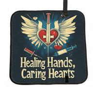 Vortithora Registered-Nurse-Slogan Foldable Stadium Seat Cushion Waterproof Portable Bleacher Pad Small Camping Mat For Camping Travel Outdoor Sports Events