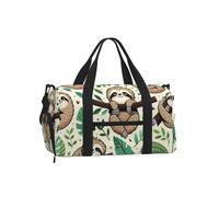 Vortithora Sloth-Family-Fun Sports Duffel Bag with Shoe Compartment