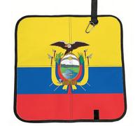 Vortithora The-Ecuador-Flag Foldable Stadium Seat Cushion Waterproof Portable Bleacher Pad Small Camping Mat For Camping Travel Outdoor Sports Events
