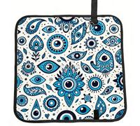 Vortithora The-Turkish-Nazar-Evil-Eye Foldable Stadium Seat Cushion Waterproof Portable Bleacher Pad Small Camping Mat For Camping Travel Outdoor Sports Events