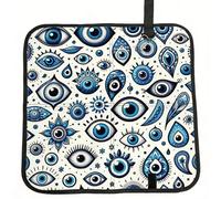 Vortithora The-Turkish-Nazar-Eye Foldable Stadium Seat Cushion Waterproof Portable Bleacher Pad Small Camping Mat For Camping Travel Outdoor Sports Events