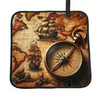Vortithora Vintage-World-Map Foldable Stadium Seat Cushion Waterproof Portable Bleacher Pad Small Camping Mat For Camping Travel Outdoor Sports Events