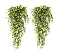 Vortiva 2 Pack 75cm Artificial Eucalyptus Vines UV Resistant | Realistic Faux Greenery, Weatherproof For Indoor/outdoor Use, for zero Maintenance, For Weddings, Pack Of 2