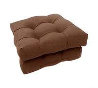 Vortiva 2-Pack Tufted Outdoor Chair Cushions 19x19 Inch Patio Seat Pads | Polyester Fabric, 15D Elastic PP Cotton Fill, Tufted Back Support, Fits Patio Wood Wicker Rattan Chairs, Easy Clean