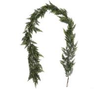 Vortiva 6ft Artificial Cedar Garland for Christmas Decor | for pe Material,For Indoor/outdoor,Flexible Design,Classic Green,180cm Length
