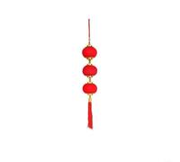 Vortiva Flocked Red Lantern Chinese New Year 2026 Door Hanging | Soft Velvet Texture, Fade-resistant Fabric, Auspicious for fu Design, Perfect Living Rooms, Eye-catching Festive Display
