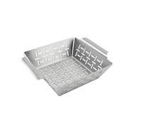 Vortiva Stainless Steel Grill Basket for Weber, Square | for premium Rust-resistant Steel, Fine Mesh Prevents Food Falling, Fits All Models, for ideal For Vegetables Side Dishes