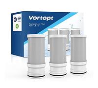 Vortopt NSF Certified Replacement for T1-ACF/T2-ACF Faucet Water, 3-6 Months Lifetime, Reduces chlorine, taste and odor T1/T2 Filter（Pack of 3）