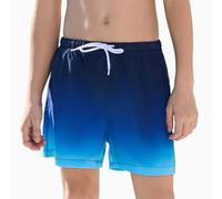 Vorvowry Boys Swim Shorts Quick Dry Lightweight Swim Trunks Boy with Drawstring Kids Swimming Shorts for Beach Pool Holiday Gradient Blue 5-6 Years