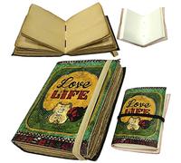 VORX Handmade Notebook Dairy 2pc Set Journal Leather Eco Friendly 8” X 6” & 4” X 3” Office School Home Use 1% Of Sale Value Will Be Donated To Hospital Sheffield