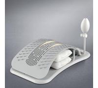 VORX LONDON Adjustable Back Stretcher with Airbag Support - Ergonomic Spine Deck for Lumbar Relief, Posture Correction & Relaxation - 3-Level Height, Magnetic Acupressure & Durable ABS Design