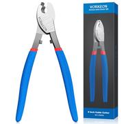 VORXEON Professional 8-Inch Cable Cutter | Heavy-Duty High-Leverage Wire Cutters for Effortless Slicing of Aluminum, Copper Wire & Communications Cable (Diagonal Cutting Pliers)
