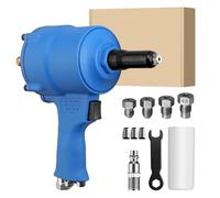 VORXEON Professional Self-Suction Pneumatic Rivet Gun Set 1000KGF，4 Sizes 2.4mm- 4.8mm (3/32"- 3/16") Auto-Feed Air Rivet Gun for Home, Industrial & Automotive Use