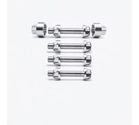 VOSANTU M6 Nut+Bolt Set Screws 304 Stainless Steel Anti-Theft Locking 20mm Security Hardware Kit for Mountain Bike Awning Car Accessories for Styling Light Bar safety(4 Nut+4 Bolt + 2 key)