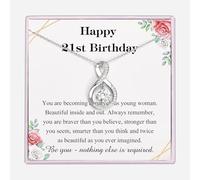 VOSAP 21st Birthday Gifts for Her, Infinity Necklace for Women, 21st Birthday Presents for Daughter Sister Granddaughter Friends