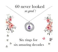 VOSAP 30th-90th Birthday Gifts for Women, Sterling Silver Chain Necklace | Best Friend Birthday Gifts, 30th 40th 50th 60th 70th 80th 90th Birthday Gift for Her Daughter Mum Sister Grandma