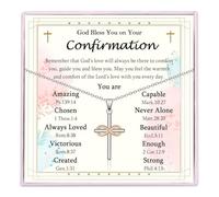 VOSAP Confirmation Gifts for Girls, Infinity Cross Necklace Present, Confirmation Gifts for Girls Daughter Sister Niece Granddaughter