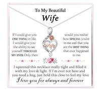 VOSAP Gifts for Wife, Infinity Heart Necklace Wife Gift from Husband, Sweet Christmas Mothers Day Anniversary Valentines Gifts for Her, Xmas Presents Stocking Fillers for Women