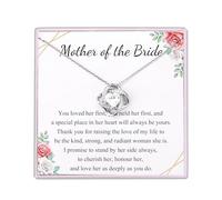VOSAP Mother of the Bride Gifts from Groom, Infinity Heart Knot Necklace Gifts for Mother in Law, Womens Gift for Wedding Day