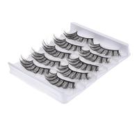 VOSAREA 1 Box Synthetic False Eyelash Extensions Black Voluminous Fiber Natural-looking False Lash for Women and DIY at Home