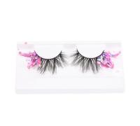 VOSAREA 1 Pair Glitter False Eyelashes Fiber Extensions, Eye-catching and Fashionable, Add Length and Blend Seamlessly, for Salon Or Date Looks