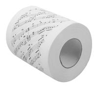 VOSAREA 1 Roll Music Notes Printed Toilet Paper Soft Safe Paper Unique Fun Creative Musical Note-Shaped Tissue Roll for Bathroom Musicians and Music Lovers
