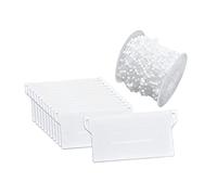VOSAREA 10 Meters White Plastic Blind Bottom Chain and Bead Connector Set for Vertical Blinds and Sturdy Curtain Accessories to Renew and Lengthen Life Span for Bathroom and Home Office
