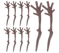 VOSAREA 100pcs Christmas Craft Supplies DIY Branch Antlers Artificial Plastic Snowman Hand Branches Lightweight Multiple Uses Cute Interesting Decoration for Home and Shopping Mall